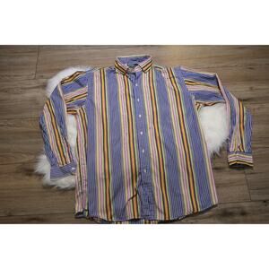 Polo Ralph Lauren Shirt Mens XL Rainbow Multicolored Westerton Button Up